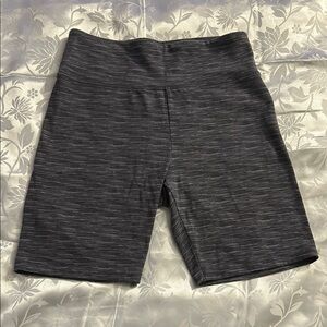Flirtitude Active High Rise Bike Shorts Gray Heather Size M.